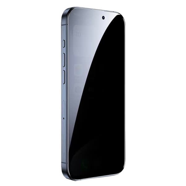 iPhone 15 Pro Näytönsuoja Anti-Spy HD 0,3mm Svart