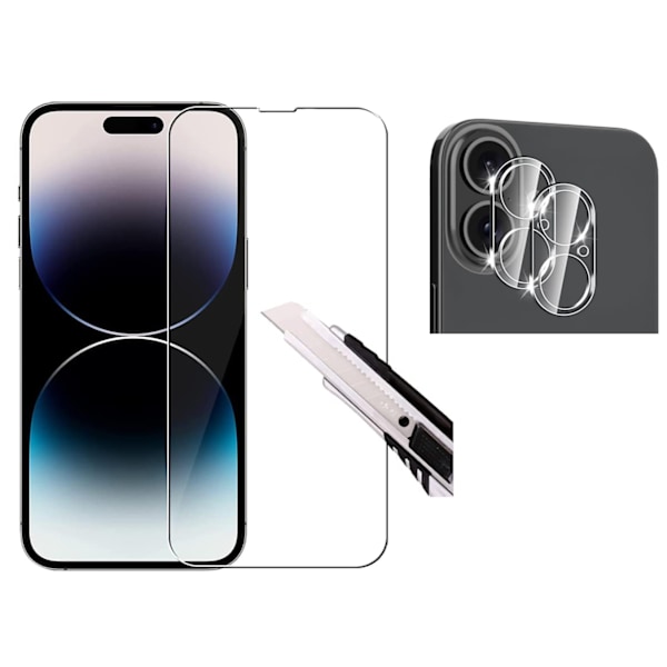 iPhone 16 3-in-1 Fram- & Baksida + Kameralinsskydd