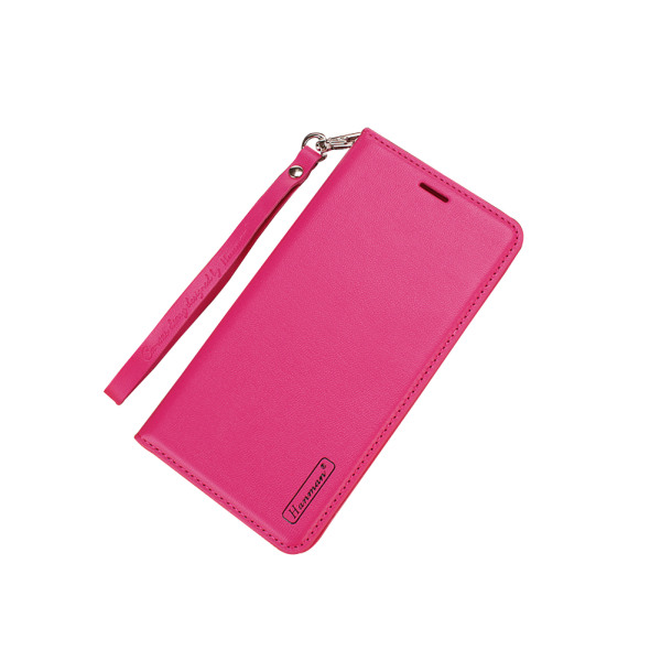 iPhone 8 Plus - Tyylikäs nahkakotelo lompakolla (T-Casual) Rosaröd