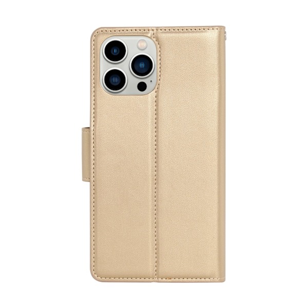 iPhone 15 pro max - Elegant Plånboksfodral Gold