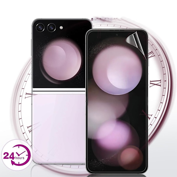 Skydda Din Z Flip 6 - 4in1 Hydrogel & 2.5D Kameralinsskydd