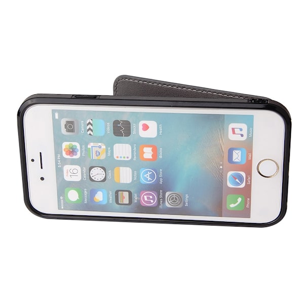 Effektfullt Skal med Kortfack - iPhone 8 Röd