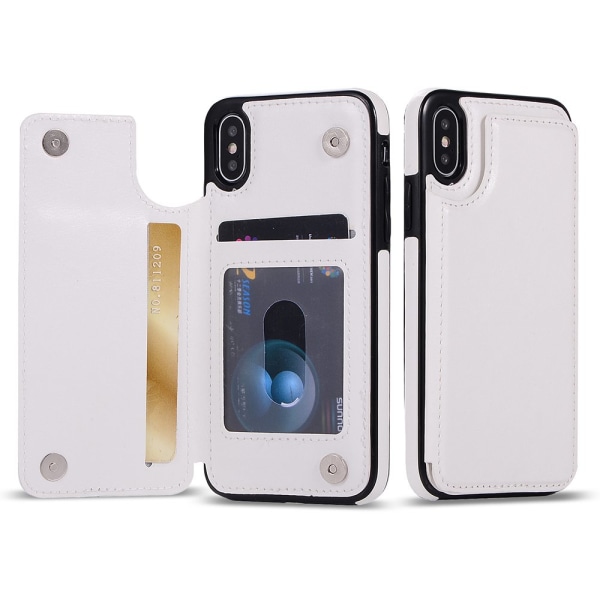 iPhone XR - Kansi lompakko-/korttilokerolla Roséguld