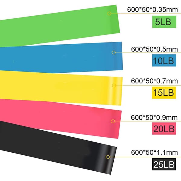 Kraftfullt Smidigt Tränings Gummiband (Olika Motstånd) Blå