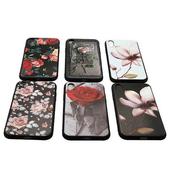 iPhone X/XS - Skyddande Blomsterskal 2