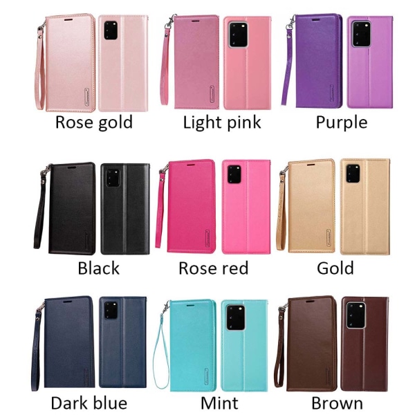 Samsung Galaxy S20 - Tyylikäs sileä lompakkokotelo Ljusrosa