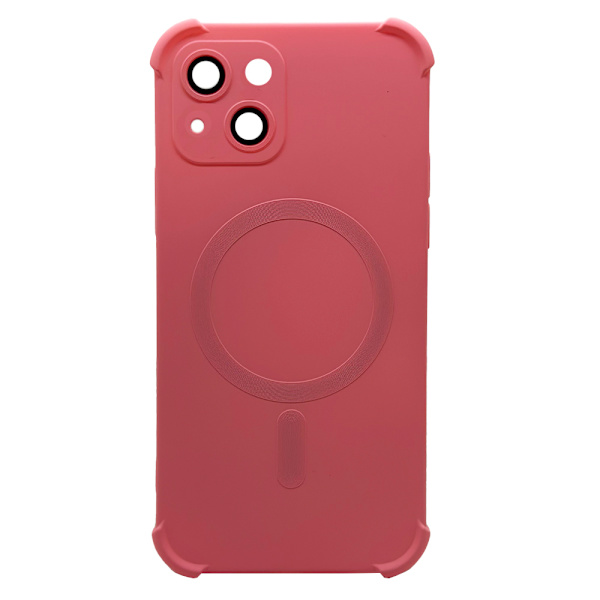 iPhone 15 - Silikonskal med Magnetiskt Stötskydd Grå