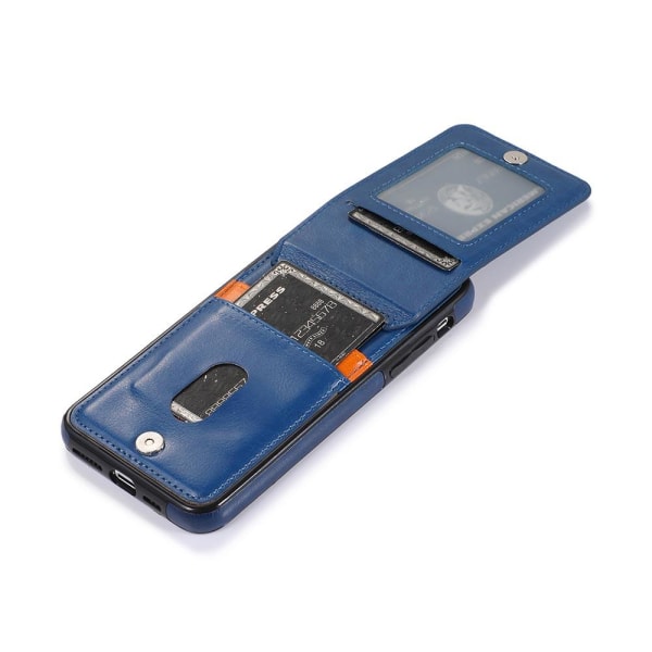 Ammattimainen kansi korttilokerolla (LEMAN) - iPhone 12 Mini Vit
