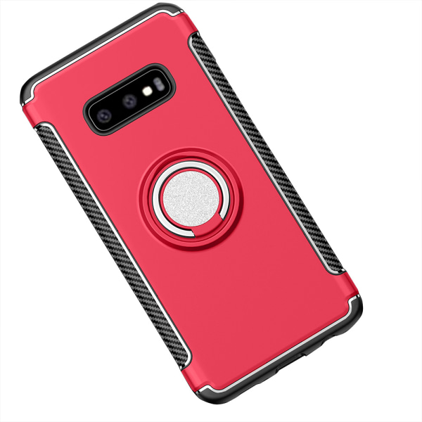 Samsung Galaxy S10e - Cover med ringholder Silver