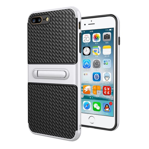 Praktiskt Skyddande Skal i 2-delar för iPhone 8 Plus Grön
