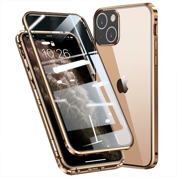 Stilfuld dobbeltskal magnetisk - iPhone 13 Röd
