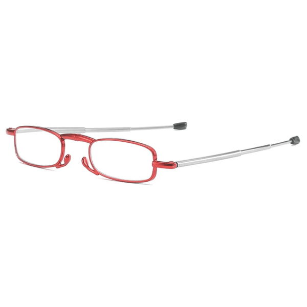 Sammenleggbare briller Unisex Anti Blue Light Filtering Lesebriller Red +2.5