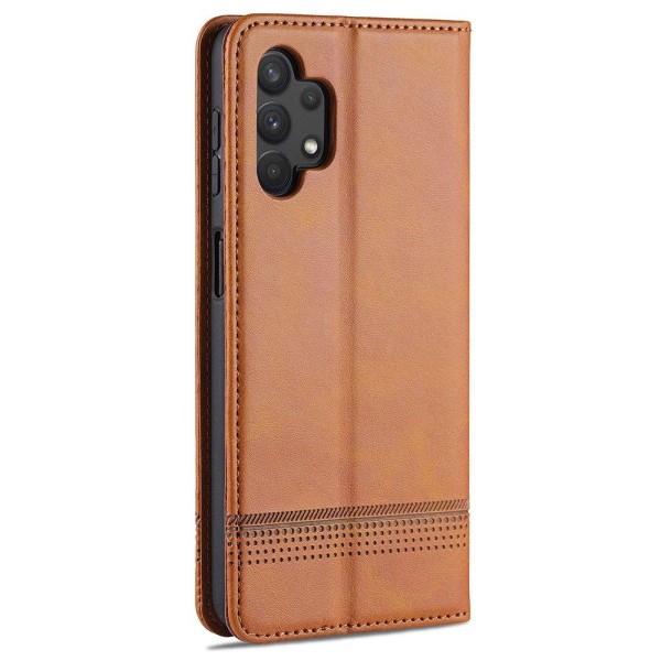 Effektfullt YAZUNSHI Plånboksfodral - Samsung Galaxy A32 Mörkbrun