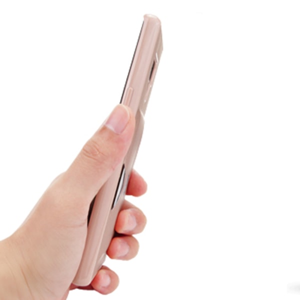 Käytännöllinen älykäs kansi korttilokerolla - Samsung Galaxy Note 9 Roséguld