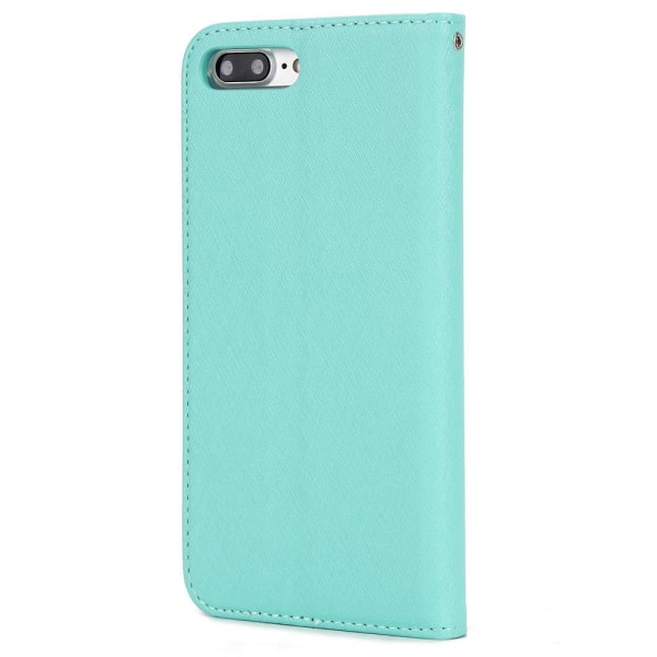Käytännöllinen lompakkokotelo - iPhone 7 Plus Grön