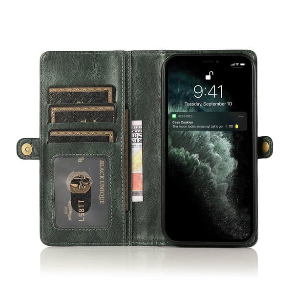 Smidig og stilig 2-i-1 lommebokdeksel - iPhone 12 Mini Brun