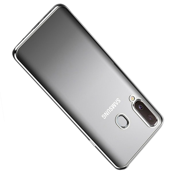 Samsung Galaxy A20E - Iskuja vaimentava Floveme-silikonisuoja Roséguld