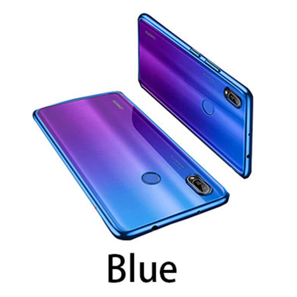 Huawei Y6 2019 - Exklusivt Kraftfullt Silikonskal Silver