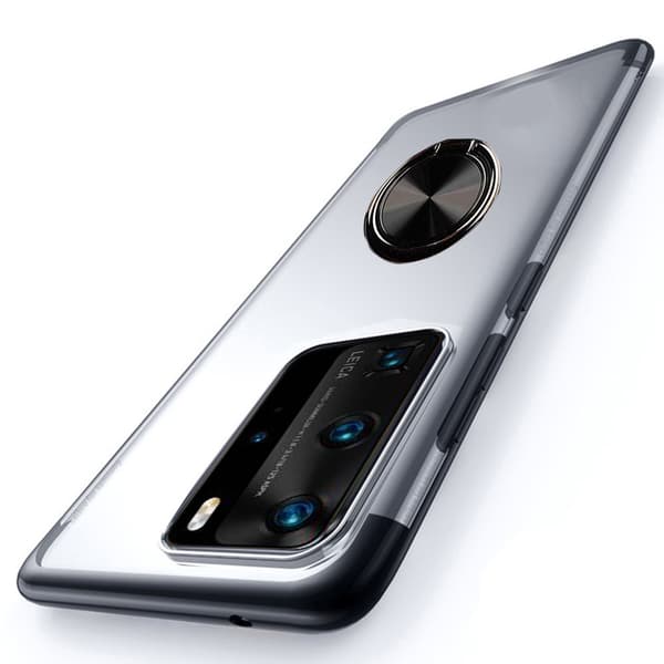 Skal med Ringhållare - Huawei P40 Pro Svart