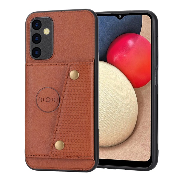 Lyxigt PC-läder Retro Flip Plånboksfodral för Galaxy A54 5G Light brown