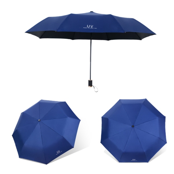 Paraply/parasoll med UV-beskyttelse Vinröd