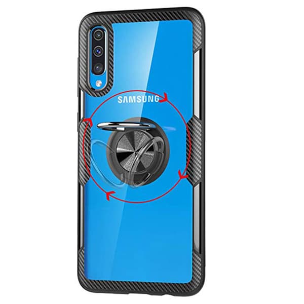 Samsung Galaxy A50 - Skal med Ringh�llare Blå