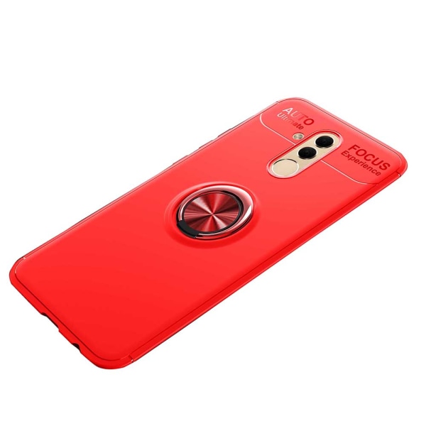 Kansi sormustelineellä - Huawei Mate 20 Lite (AUTO FOCUS) Svart/Röd