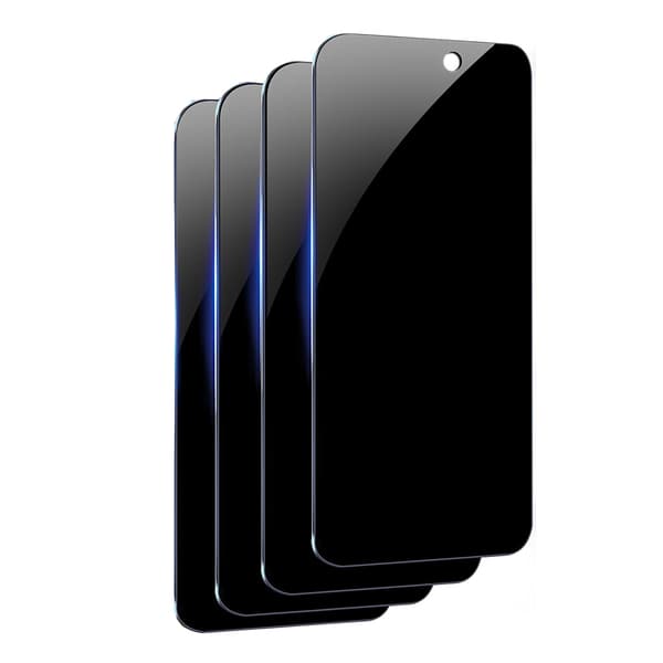 Skærmbeskyttelse 2.5D Black Spy til iPhone 15 Pro