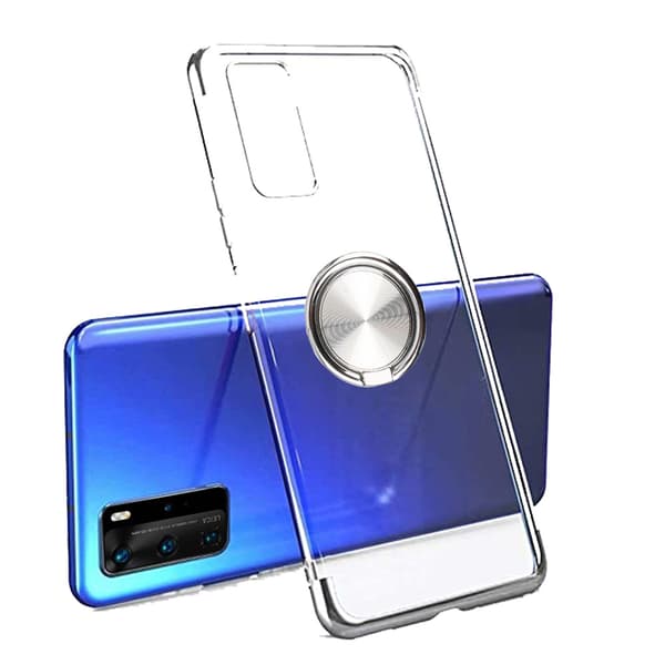 Skal med Ringhållare - Huawei P40 Pro Blå