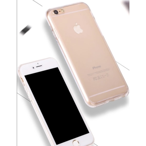 iPhone 7 - Eksklusivt stilig silikondeksel (foran og bak) Genomskinlig