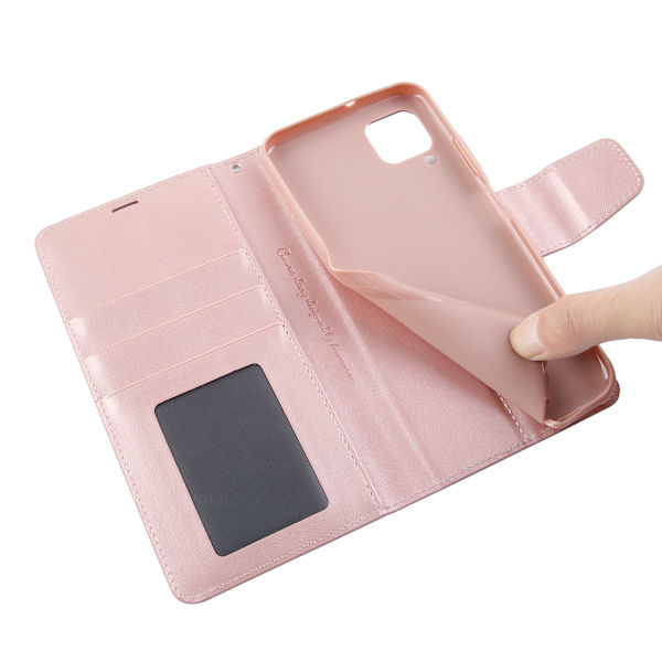 Genomtänkt Plånboksfodral Hanman - Samsung Galaxy A12 Roséguld
