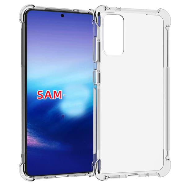 Vahva silikonikuori - Samsung Galaxy S20 Transparent