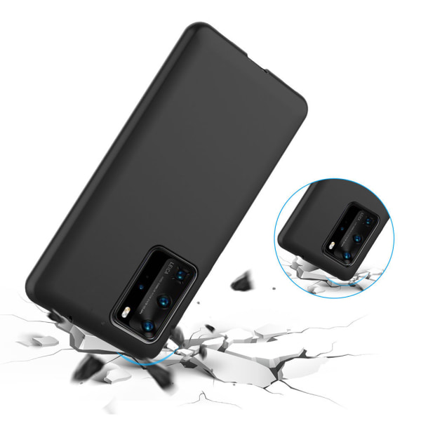 Huawei P40 Pro - Kraftfuldt mat cover Svart