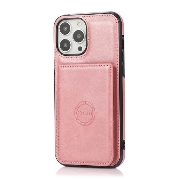 Praktiskt Skal med Kortfack - iPhone 14 Pro Blå