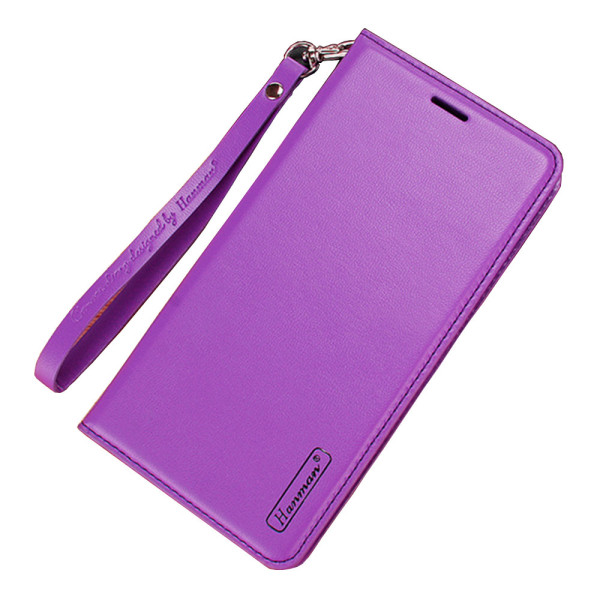 Praktisk HANMAN lommebokdeksel - Samsung Galaxy A80 Rosaröd
