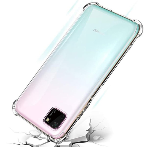 Huawei Y5p - Tukeva älykäs silikonisuojus (Floveme) Blå/Rosa