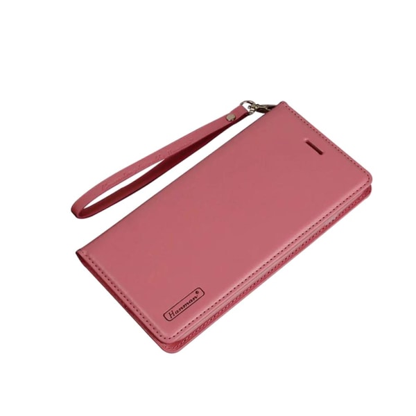 Samsung Galaxy S7 - Tyylikäs nahkakotelo lompakolla (T-Casual) Rosaröd