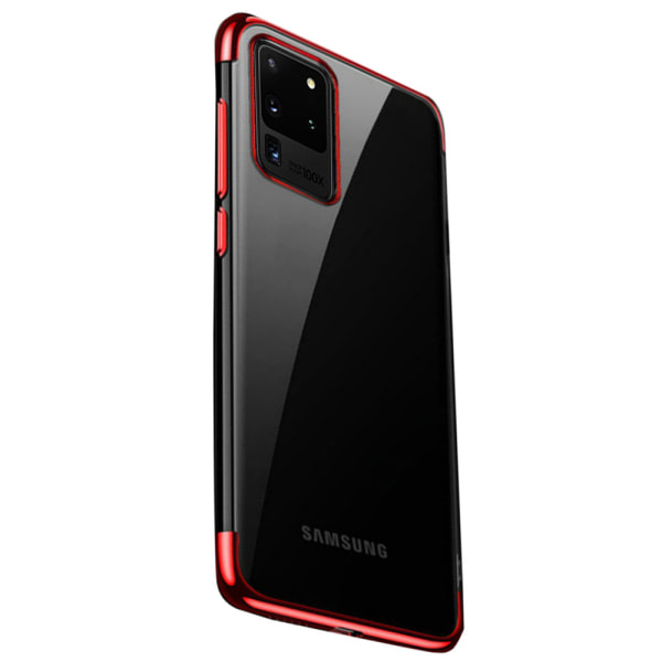 Støtdempende silikondeksel - Samsung Galaxy S20 Ultra Röd