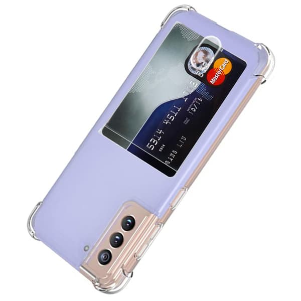 Skyddande Skal med Kortfack - Samsung Galaxy S21 Plus Transparent