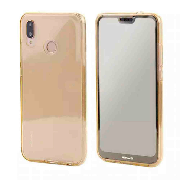 Dobbelt silikone cover Touch funktion - Huawei P Smart 2019 Guld