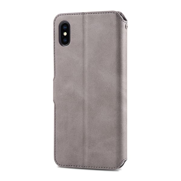 iPhone X/XS - Elegant Robust Plånboksfodral Svart Svart