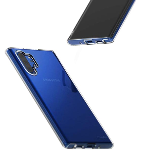 Samsung Galaxy Note 10 Plus - Tyylikäs silikonikuori Transparent/Genomskinlig