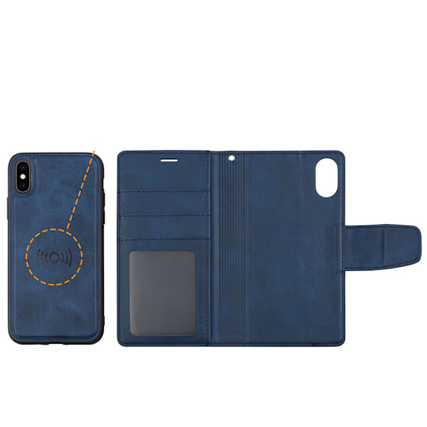 iPhone X/XS - Plånboksfodral Dubbelfunktion Roséguld