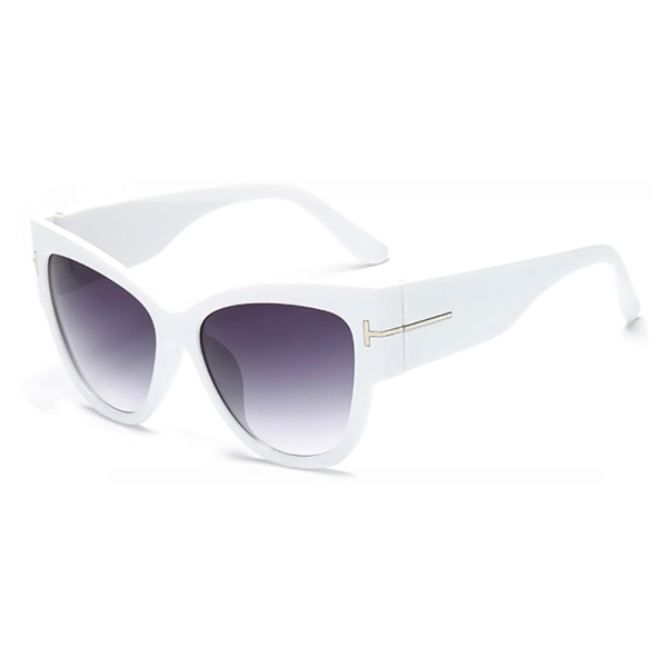 Elegante høykvalitets polariserte solbriller Vit