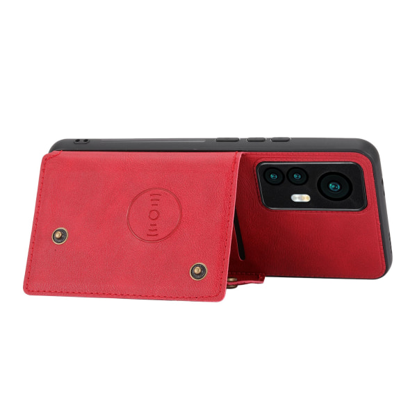 Smart Skal med Korthållare - Xiaomi Mi 12T Pro Röd