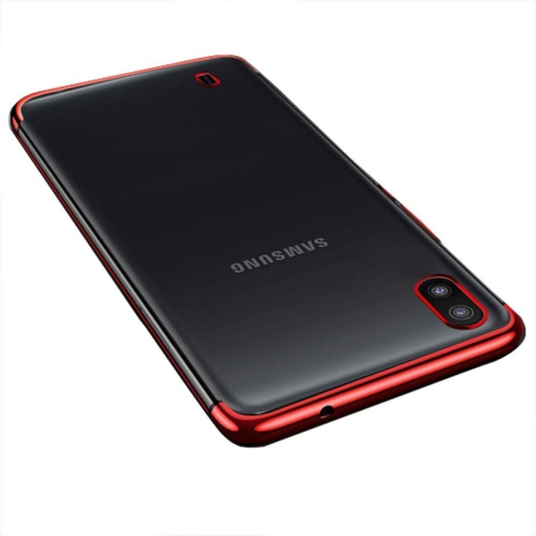 Flovemen tyylikäs silikonisuojakuori - Samsung Galaxy A10 Röd