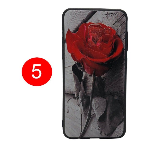 LEMAN cover med blomstermotiv til Samsung Galaxy A8 (2018) 2