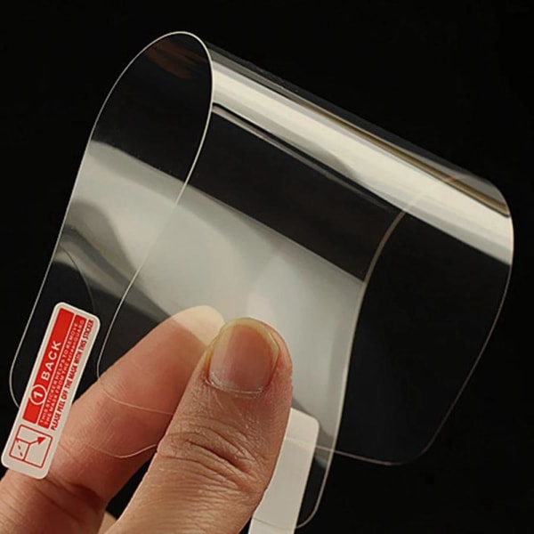 iPhone 12 Pro 3-PACK Pehmeä muovattava näytönsuoja PET 9H 0,2mm Transparent/Genomskinlig