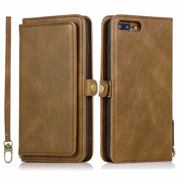 Smooth Wallet Case - iPhone 7 Plus Svart