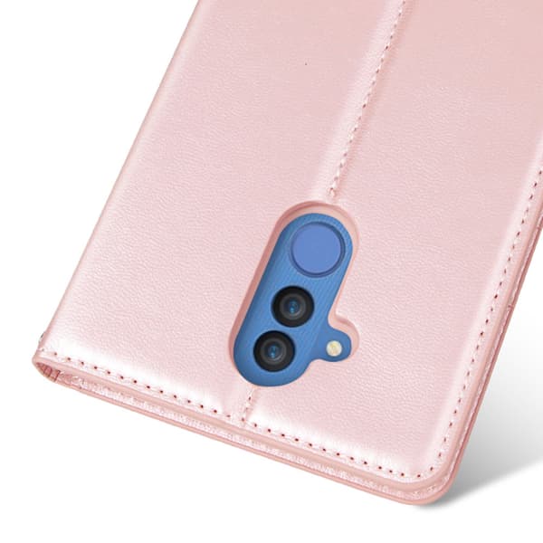 Mate 20 Lite - Elegant Plånboksfodral i PU-Läder av Hanman Svart
